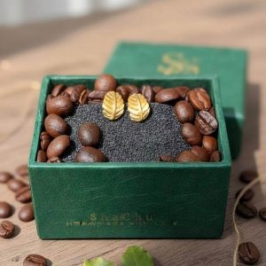 Luma Leaf Studs